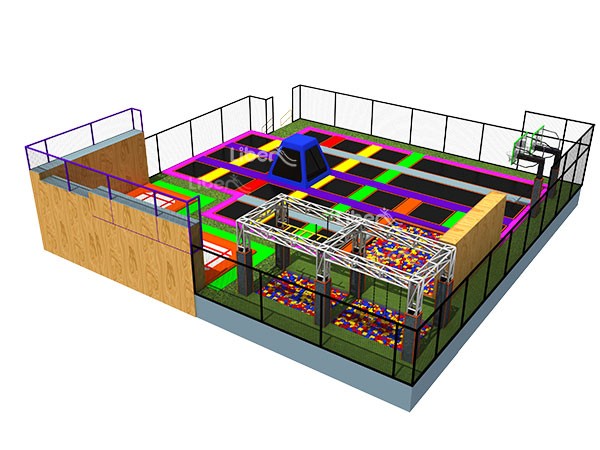  Commercial Trampoline Park Indoor for Kids